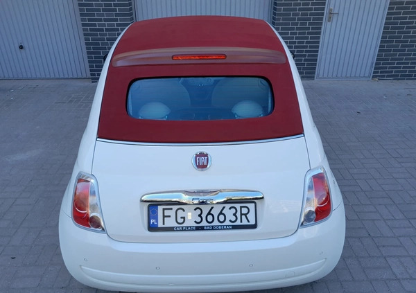 Fiat 500 cena 19900 przebieg: 165730, rok produkcji 2010 z Tykocin małe 352